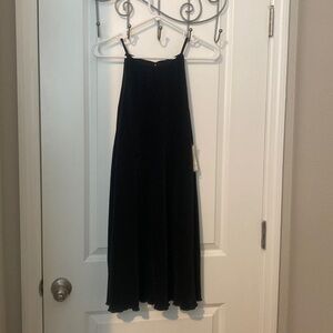 Black ribbed midi with spaghetti straps Junior’s (7-9) @RP